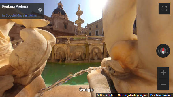 Panorama - Der berühmte Springbrunnen 'Fontana Pretoria'