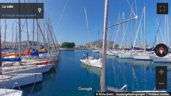 Panorama - 'La Cala' - Der Yachthafen von Palermo