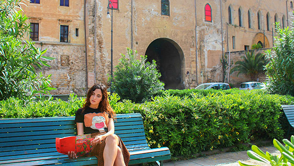 Fashion by Filly Biz in the Piazza della Kalsa