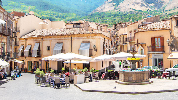 The idyllic mountain town of Castelbuono