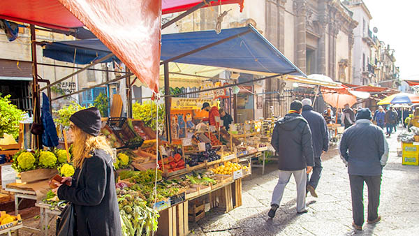 The historical market 'Il Capo'