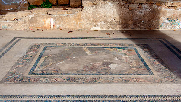 Roman mosaic in the 'Albergheria' district