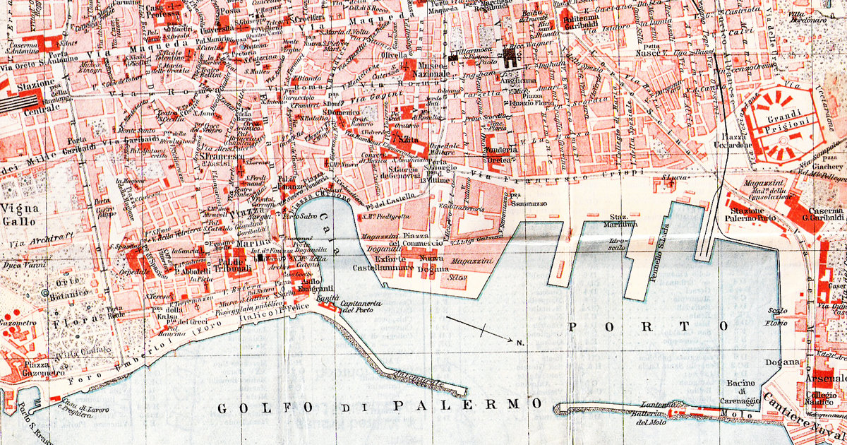 Palermo + Karten und Stadtpläne